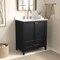 Merrick Lane Argos Single Sink Bathroom Vanity with Undermount Basin, Soft-Close Cabinet, Easy-Glide Drawer, and Carrara Marble Finish Countertop